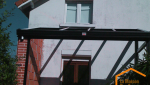 AVANT Construction d'une véranda avec muret maçonné