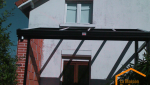 AVANT Construction d'une véranda avec muret maçonné