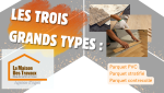 Découvrez les 3 types de parquet à Agen : PVC, stratifié, contrecollé. Faites-vous accompagner par un courtier en rénovation.