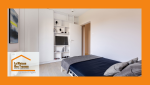 Une chambre entièrement repeinte entre Agen et Pont-du-Casse, dans des teintes douces et lumineuses, prête à accueillir un petit-enfant.