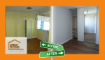 Une transformation saisissante d’une chambre : avant et après les travaux.