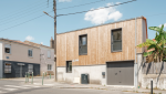 Surélévation d'une maison pour créer un commerce et deux logements à Vertou - Rénovation terminée : vue extérieur