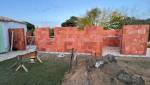  Elevation des murs de l'extension