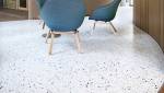 Terrazzo de coquillages - intérieur sol salon -