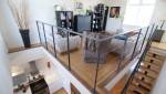 Vue plongeante depuis Mezzanine sur grand salon