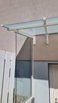 Marquise sur mesure pour entrée de garage à Mulhouse