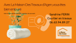  Contactez Sandrine Férin, courtière à La Maison Des Travaux d’Agen, pour un projet de rénovation sans stress.
