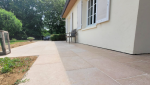 création d'une terrasse - dalle en pierre