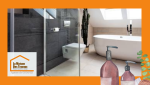 Une salle de bain transformée près de Quimper avec une douche italienne tendance et un aménagement clé en main.