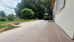création d'une terrasse - dalle en pierre