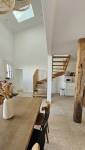 Rénovation intéirieure ancienne grange sur Pleyben (29190 - poutres, charpente, solives bois massifs locaux