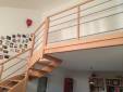 Pose d'un nouvel escalier en bois