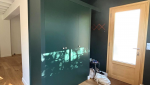 Rénovation entrée mur porte vitrée