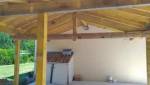 Carport bois avec toit en tuiles