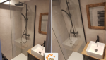travaux appartement montagne, rénovation complète Savoie, salle de bain design Méribel, carrelage et peinture Albertville, rénovation WC pratique