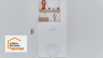 Des toilettes rénovées avec sobriété et modernité pour un intérieur soigné.