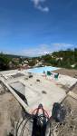 maconerie de la piscine, du local techniqu et de l'espace lounge