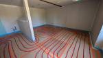 travaux pose chauffage au sol renovation bruz