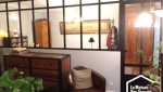 Verrière d'atelier côté bureau