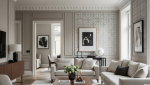 Illustration moulure salon.