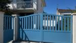 Portail PVC Bleu 