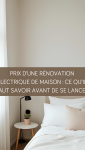 prix rénovation électrique maison