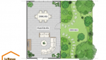 PLAN d'un jardin de 70 m2