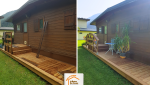 La Maison des Travaux Moûtiers, terrasse sur mesure montagne, bardage de protection façade, rénovation extérieure chalet, travaux terrasse bois,terrasse bois Savoie 73260, aménagement