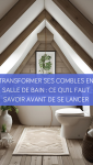 Salle de bain sous combles avec fenêtre de toit