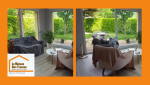 De larges ouvertures pour une transition fluide entre l’intérieur et l’extérieur, et une sensation d’espace.