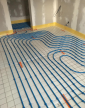 Installation de plancher chauffant
