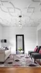 Plafond avec rosaces modernes staff