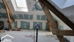 PENDANT Travaux de rénovation des combles côté salle de bain