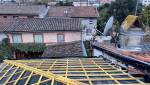 Couverture à neuf en cour de travaux