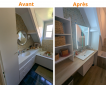 Salle de bain rénovée Sologne