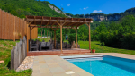  création d'une piscine et aménagement extérieur