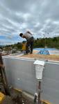travaux de maconnerie de la piscine