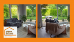 De larges ouvertures pour une transition fluide entre l’intérieur et l’extérieur, et une sensation d’espace.