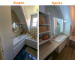 Salle de bain rénovée Sologne