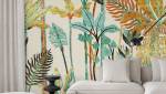 Papier peint décor tropical pour salon