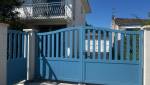 Portail PVC Bleu 