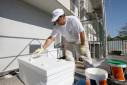 Travaux d'ITE avec pose de PAC