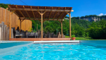 création d'une piscine et aménagement extérieur