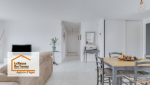 Une rénovation intérieure élégante à Agen, mêlant modernité et harmonie.