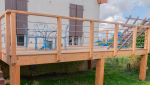 création d'une terrasse surélevée en bois