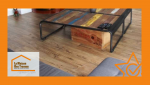 Détail du parquet haut de gamme posé sur sous-couche isolante, alliant confort, esthétique et durabilité.