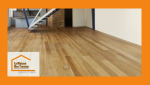 Transformation réussie d’un entrepôt en loft élégant avec parquet haut de gamme et escalier sur-mesure. 