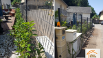 évacuation haie benne, clôture sans entretien, artisan clôture Savoie, La Maison des Travaux Moûtiers, aménagement extérieur maison, prix clôture jardin
