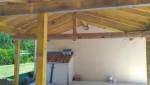 Carport bois avec toit en tuiles