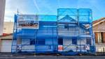 Echafaudage chantier isolation thermique par l'extérieur